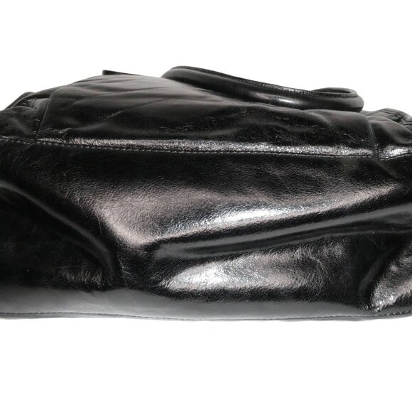 AUTHENTIC Badgley Mischka Black Leather‎ Handbag - Picture 4 of 8